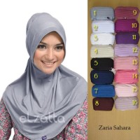 ELZATTA Hijab Kerudung Jilbab Instan Bergo Zaria Sahara Asli Terbaru