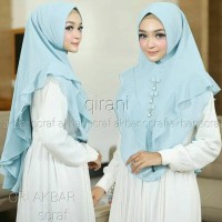Jilbab Kerudung Instan Hijab Khimar Syari Ceruti Sifon Kancing Casya