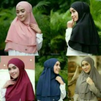 grosir solo / KHIMAR LAYER jilbab instan grosir hijab solo