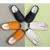 sepatu pantofel slip on casual pesta coklat impor murah anak laki laki