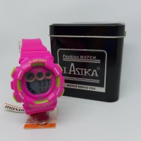 Jam Tangan Anak Sekolahan Cewek Lasika Pink Murah Anti Air