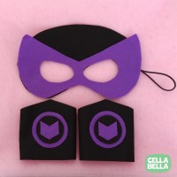 Topeng Gelang HAWKEYE flanel. Kostum superhero Marvel.