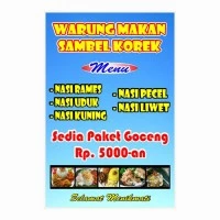 cetak banner menu warung makan