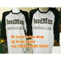 Kaos Goodmom Desain Bebas Model Raglan Unik