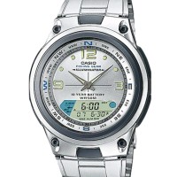 Casio Standard Jam Tangan Pria - Silver AW-82D-7AVDF