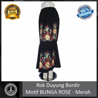 Rok Duyung Bordir motif bunga mawar