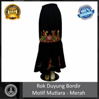 Rok Duyung Bordir motif bunga mutiara