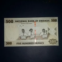 Uang Asing 500 Francs Rwanda UNC