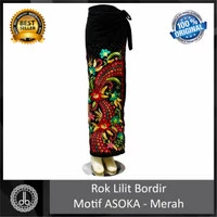 Rok Lilit panjang bordir motif TERATAI