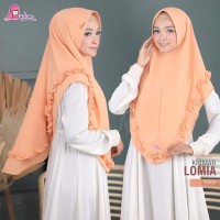 Jilbab Syari 2in1 Cantik Khimar Lomia Miulan Khimar Chiffon Cerutti