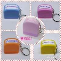 Stamp Stempel Nama Gantungan Kunci