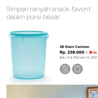 Giant Canister Tupperware tosca