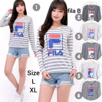 banting harga Baju Kaos Fila Wanita Lengan Panjang Murah NEW