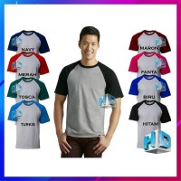 HOT SALE - KAOS RAGLAN PRIA POLOS LENGAN PENDEK