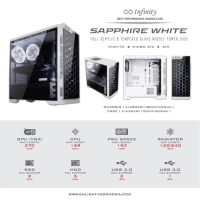 Gaming Case Infinity Saphire White