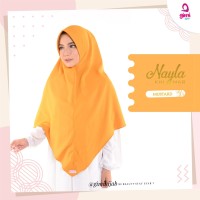 Jilbab Instant Nayla Khimar Warna Mustard Anti Kusut