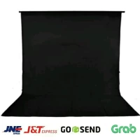Backgtoun Foto Polos Hitam 2.5X3M