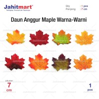 Jual Daun  Anggur Maple  Warna Warni 70 MM 7CM Jakarta 