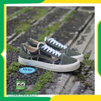 ORIGINAL SEPATU VANS OLD SKOOL ARMY SEPATU CASUAL RUNNING PRIA Keren