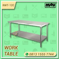 Jual Work Table Meja Stainless Dapur Bakery Panjang 1.2 Meter RWT-12C