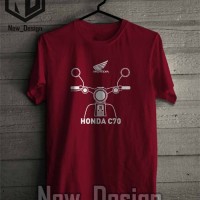 Baju Kaos Honda C 70 simple keren Pria Wanita Warung Kaos