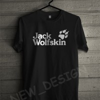 Baju Kaos T-Shirt Jack Wolfskin Simple keren Pria Wanita.