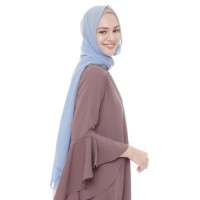 Hot Produk Hijab Muslim - Pashmina Voal Blue Denim Raja Fashion Tbk
