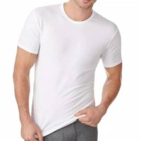Kaos Dalam Pria / Singlet -- Kaos Oblong Pria Putih Polos Swan Brand