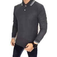 Polo Shirt Kaos Kerah Polos Baju Pria Cowok Bahan Lacos Lacoste Kaus