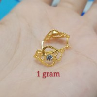anting wayang dewasa 1 gram emas muda