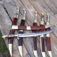 pedang persia gagang tanduk rusa asli