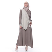 Kyoya Shakila Ribbon Dress - Coffee, All Size