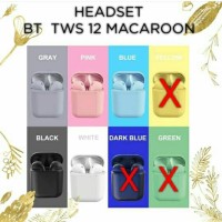 headset bluetooth tws 12 macaron