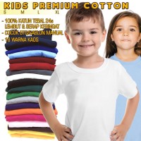 Jual Kaos  Polos  Anak  Katun 24s Premium Katun combed 24s 