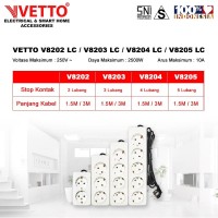 Promo VETTO Stop Kontak V8203 1.5M SNI-V8203/1.5M LC