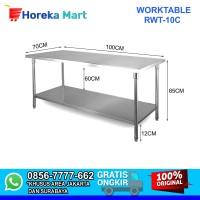 Jual Meja Stainless Steel 201 | Meja Dapur Restoran Work Table RWT-10C