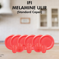 Promo Glori Melamin Set Standard Piring Ceper Makan Mangkok Gelas