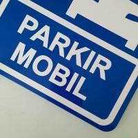 Jual Rambu Petunjuk Arah MASUK KELUAR 35cm x 50cm Plat Alumunium - Kota