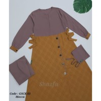 Gamis Set Cadar Kombinasi 03 GSCK 03 Shazfa
