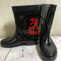 Jual Sepatu  Boot  JEEP  Karet Hitam Sepatu  Boot  Anti 