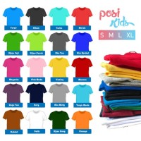 Jual Kaos  Polos  Anak Katun Murah L 5 7 Tahun 