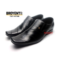 Jual Sepatu  Pantofel  Pria Kulit Asli 7951 Hitam  39 