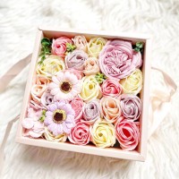 SALE !! KOREAN BIG BOX ROSE SOAP BUNGA SABUN VALENTINE . GOJEK ONLY
