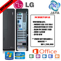 Jual PC KOMPUTER DESKTOP SLIM BUILT UP MERK LG - CORE I3 