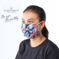 Jual Masker Kain 2ply BATIK Rianty Bisa Diselipkan Tisu