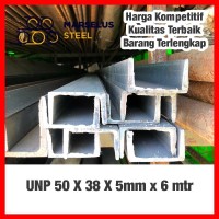 Jual UNP 50 - Besi Kanal U / UNP channel / 50 x 38 x 5mm