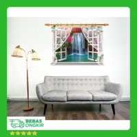 Jual WALLSTICKER SK 9020E 3D JENDELA AIR TERJUN UK 90X60 Jual WALLSTICKER SK 9020E 3D JENDELA AIR TERJUN UK 90X60