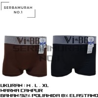 Jual Celana  Dalam  Boxer Pria Vi BB Seamless Rajut  M 