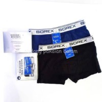 Jual Sale Celana  Dalam  Boxer Sorex  Bahan Katun  Isi 2 Srx 