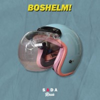 Jual Helm  Retro Bogo Sada Rosa Hijau  Tosca  Helm  Retro 